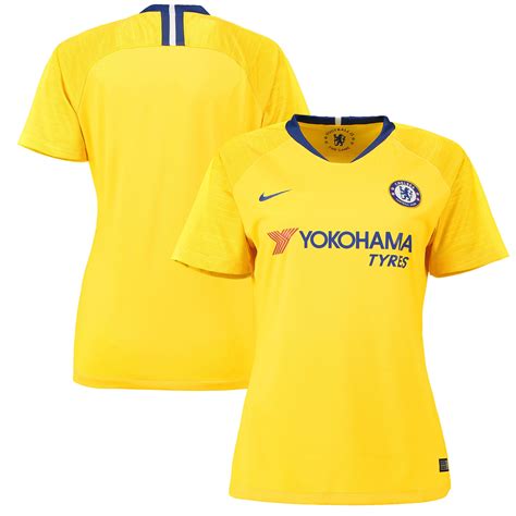 Nike Chelsea Women's Yellow 2018/19 Away Stadium Replica Patch Jersey